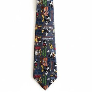 Disney Parks Mickey Vintage Print Tie